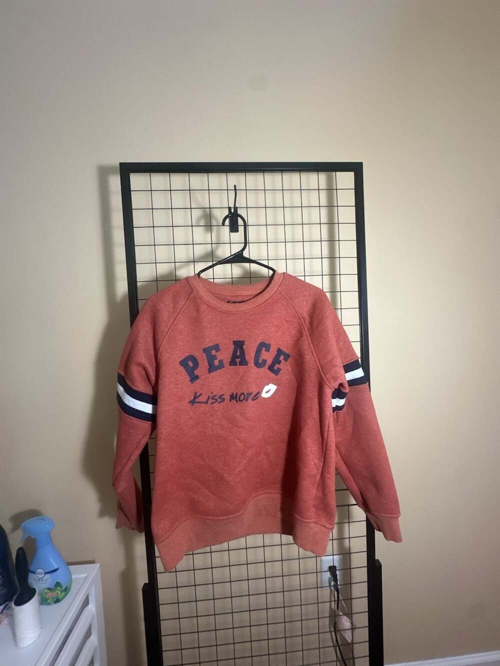 K's More Peace Kiss More Graphic Crewneck Sweatshirt